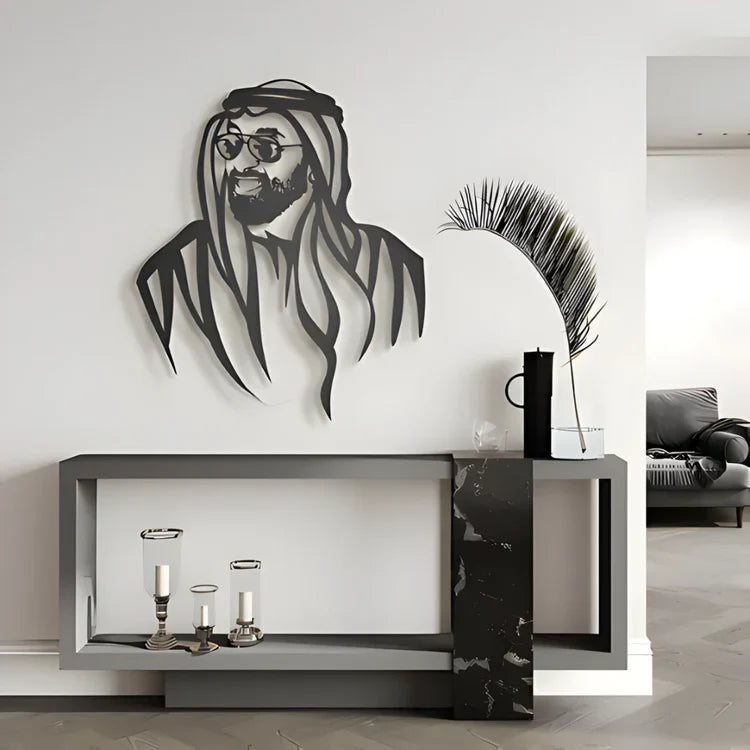 Sheikh Tahnoon bin Zayed Acrylic Portrait – Premium UAE Leadership Wall Art