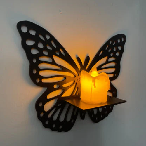 Decorative Butterfly Wall Shelf – Elegant Wall Storage & Home Décor for UAE Homes