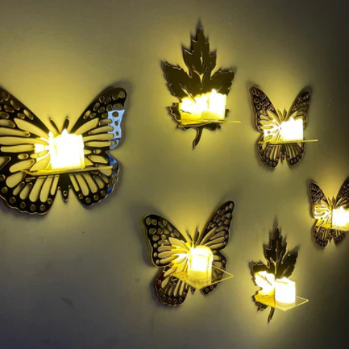 Decorative Butterfly Wall Shelf – Elegant Wall Storage & Home Décor for UAE Homes