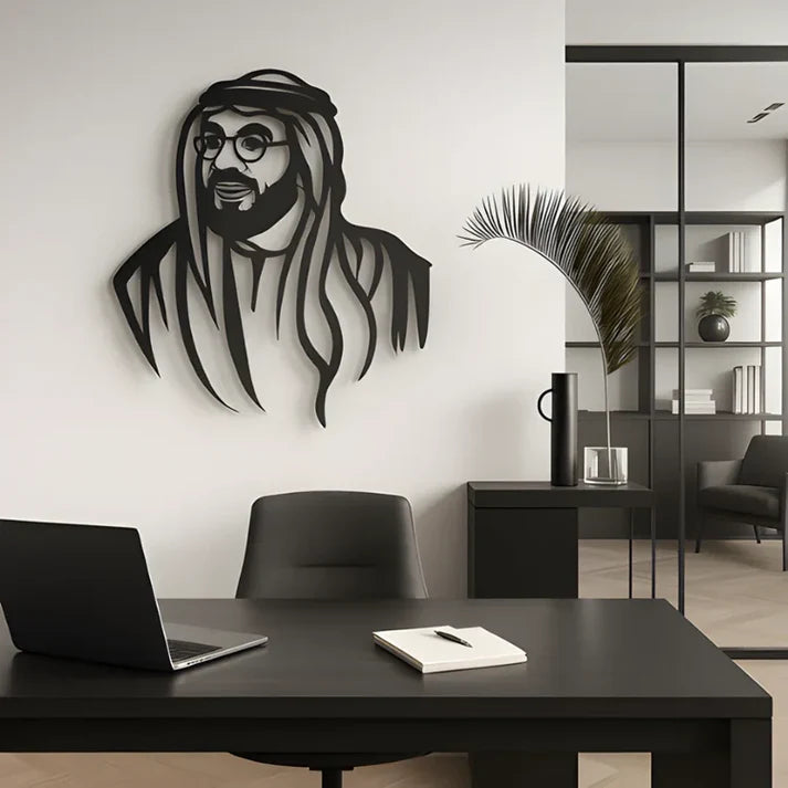 Sheikh Tahnoon bin Zayed Acrylic Portrait – Premium UAE Leadership Wall Art