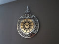 Allah SWT Name Classic Acrylic Wooden Islamic Wall Clock | Luxury Islamic Calligraphy Decor UAE