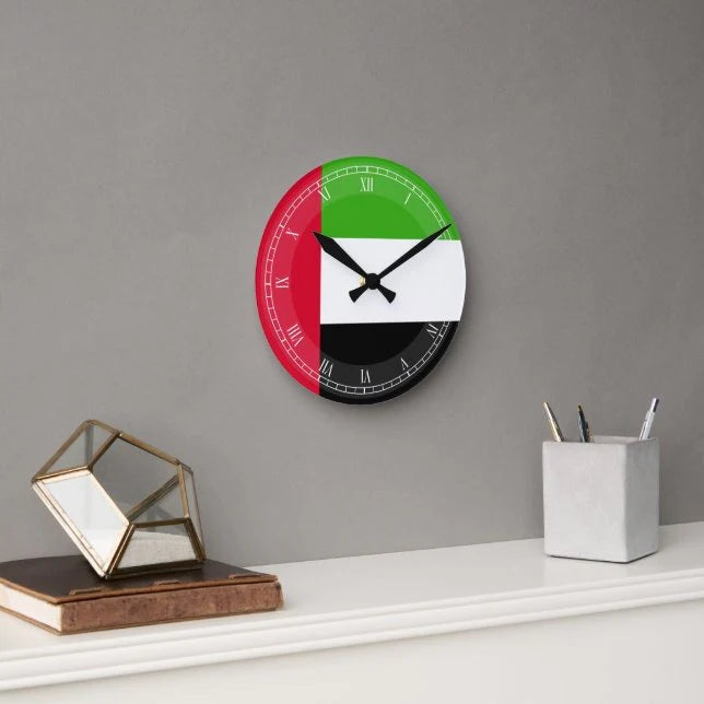 Dubai Round Wall Clock – Minimal White Modern Wall Clock for Home & Office Décor UAE