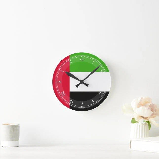 Dubai Round Wall Clock – Minimal White Modern Wall Clock for Home & Office Décor UAE