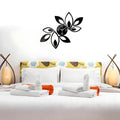 Abstract Acrylic Wall Clock with 3D Floral Design | Luxury Decorative Wall Decor UAE