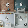 Acrylic Panda Wall Clock | Modern 3D Animal Art Design Wall Decor UAE